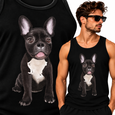 TANK TOP ZWIERZĘTA   DOG FRANCUSKI